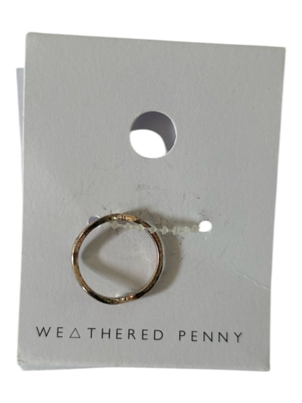 🦋 5/$25 - Double Sided Chevron Ring in Rose Gold by A Weathered Penny - NWT